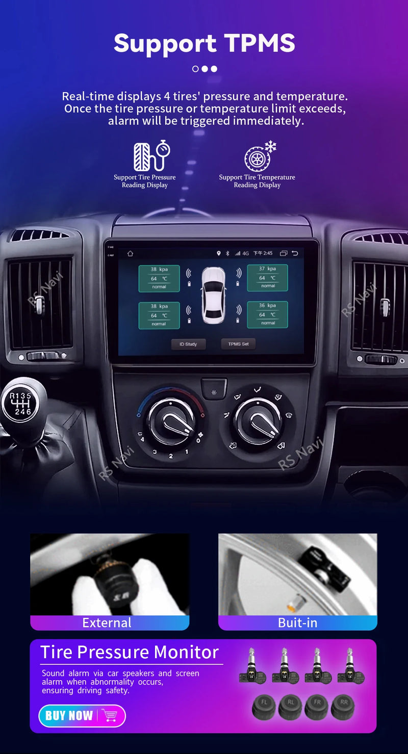Autoradio CarPlay Fiat Ducato, Peugeot Boxer et Citroën Jumper (2007-2015) – Écran 9 pouces, jusqu'à 16 Go + 256 Go, vue 31
