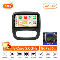 Autoradio CarPlay Renault Trafic 3 et Opel Vivaro B (2014-2018) – Écran 9 pouces, sans fil, vue 24
