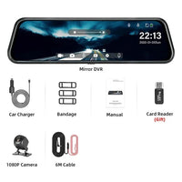 Rétroviseur Caméra Tactile 10 Pouces – Double Caméra 1080P, Mode Parking, vue 25