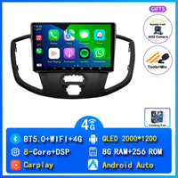 Autoradio CarPlay Ford Transit (2015-2018) – Écran 9 pouces, 4G, jusqu'à 12 Go + 256 Go, vue 9