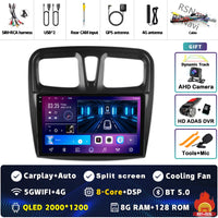 Autoradio CarPlay Dacia Sandero et Logan 2 (2014-2019) – Écran 9 pouces, jusqu'à 12 Go + 256 Go, vue 24