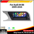 Autoradio CarPlay Audi A4 B8 A5 (2009-2016) – Écran 8,8 pouces 1920 x 720, CarPlay sans fil