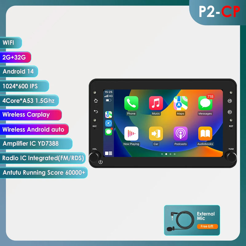 Autoradio CarPlay Alfa Romeo 159, Sportwagon, Brera et Spider – Écran 7 pouces, jusqu'à 8 Go + 128 Go, vue 8