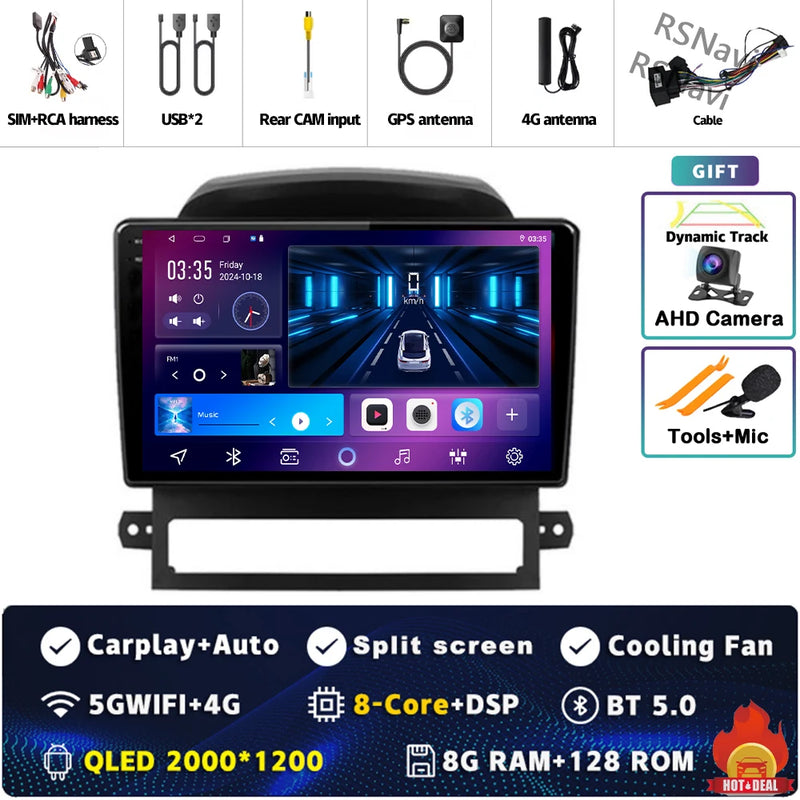 Autoradio CarPlay Chevrolet Captiva (2008-2012) – Écran 9 pouces sans fil, jusqu'à 16 Go + 512 Go, vue 37