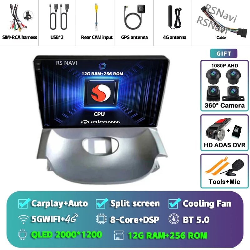 Autoradio CarPlay Peugeot 206 et Citroën C2 (2004-2013) – Écran QLED 9 pouces, jusqu'à 16 Go + 512 Go, vue 38