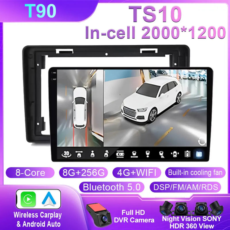Autoradio CarPlay Citroën C2 et C3 (2001-2010) – Écran QLED 9 pouces, jusqu'à 12 Go + 256 Go, vue 42