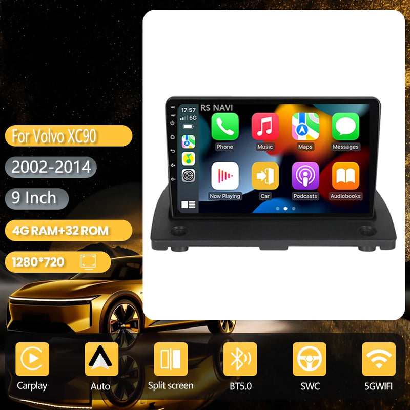 Autoradio CarPlay Volvo XC90 (2002-2014) – Écran 9 pouces, jusqu'à 16 Go + 256 Go, vue 27