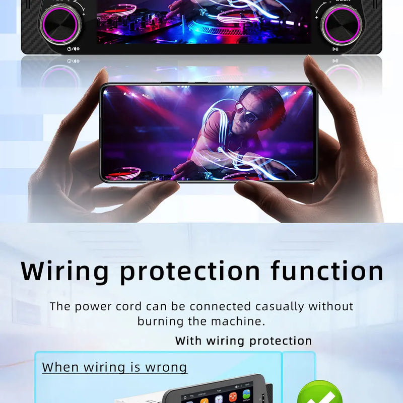 Autoradio CarPlay 1 DIN Universel – Écran 5 Pouces, Sans Fil, Bluetooth, FM, vue 12