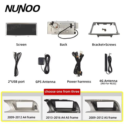 Autoradio Android Audi A4 B8 A5, Écran Tactile GPS CarPlay