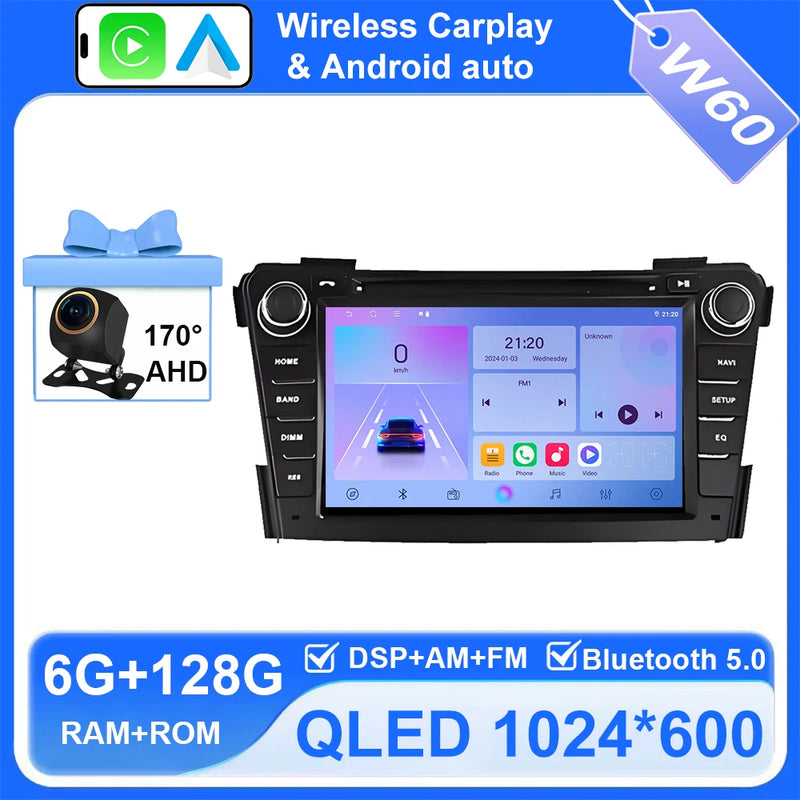 Autoradio CarPlay Hyundai i40 (2011-2019) – Écran QLED 7 pouces sans fil, jusqu'à 8 Go + 256 Go, vue 31