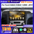 Autoradio CarPlay Ford S-Max (2006-2015) – Écran 9 pouces sans fil, jusqu'à 12 Go + 256 Go