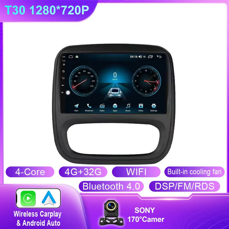 Autoradio CarPlay Renault Trafic 3 (2014-2021) et Opel Vivaro B (2014-2018) – Écran 9 pouces, jusqu'à 12 Go + 256 Go, vue 36