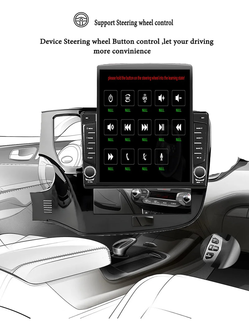 Autoradio CarPlay Mitsubishi Outlander (2018-2021) – Écran vertical 9,7 pouces, jusqu'à 8 Go + 128 Go, vue 13