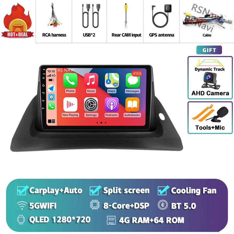 Autoradio CarPlay Renault Kangoo (2009-2018) – Écran 9 pouces, Android 16, jusqu'à 16 Go + 512 Go, vue 31