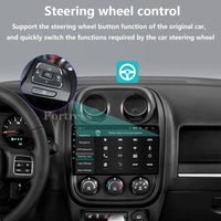 Autoradio CarPlay Jeep Compass et Patriot (2010-2016) – Écran QLED, sans fil, vue 5
