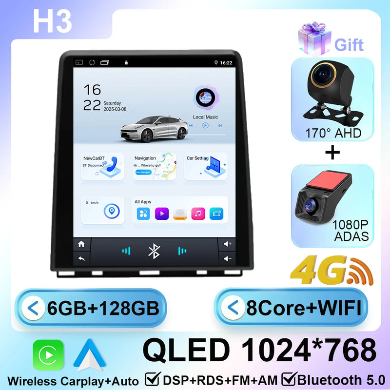 Autoradio CarPlay Renault Clio 5 (2019-2021) – Écran vertical 9,7 pouces, jusqu'à 8 Go + 256 Go, vue 33