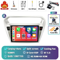 Autoradio CarPlay Peugeot 301 et Citroën C-Elysée (2012-2016) – Écran QLED, Android 16, vue 39