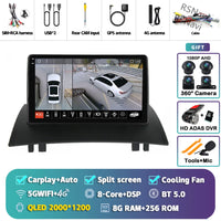 Autoradio CarPlay Renault Mégane 2 (2002-2009) – Écran 9 pouces, jusqu'à 16 Go + 512 Go, vue 33