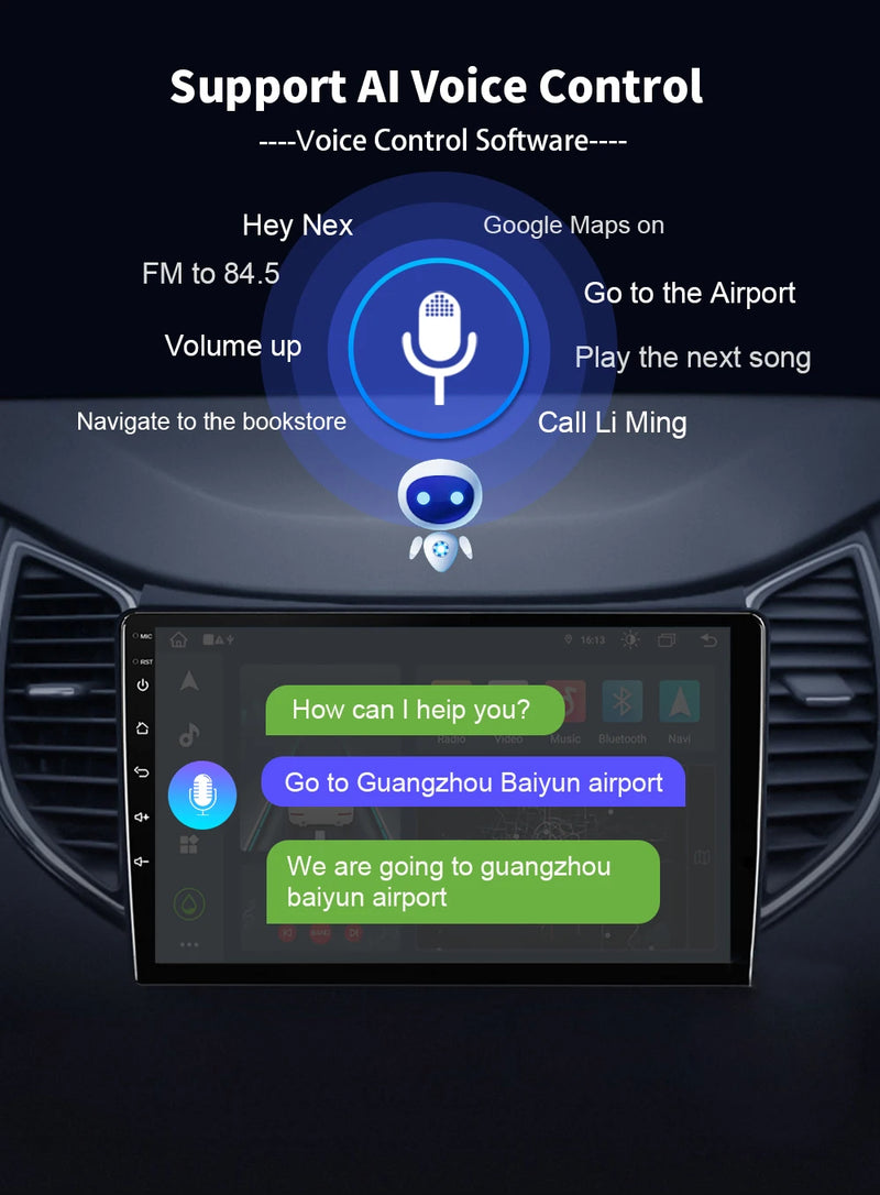 Autoradio CarPlay Hyundai Elantra (2012-2015) – Écran 9 pouces sans fil, jusqu'à 16 Go + 512 Go, vue 12