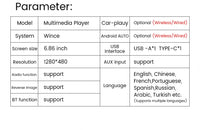 Autoradio 1 DIN CarPlay Universel 6,86 Pouces – Filaire ou Sans Fil, Bluetooth, vue 31