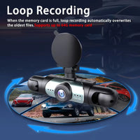 Dashcam 3 ou 4 Caméras – Avant 1080P, Côtés Orientables et Arrière, Mode Parking, vue 19