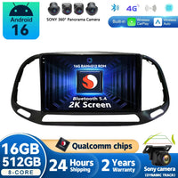 Autoradio CarPlay Fiat Doblo (2015-2019) – Écran 9 pouces, jusqu'à 12 Go + 256 Go