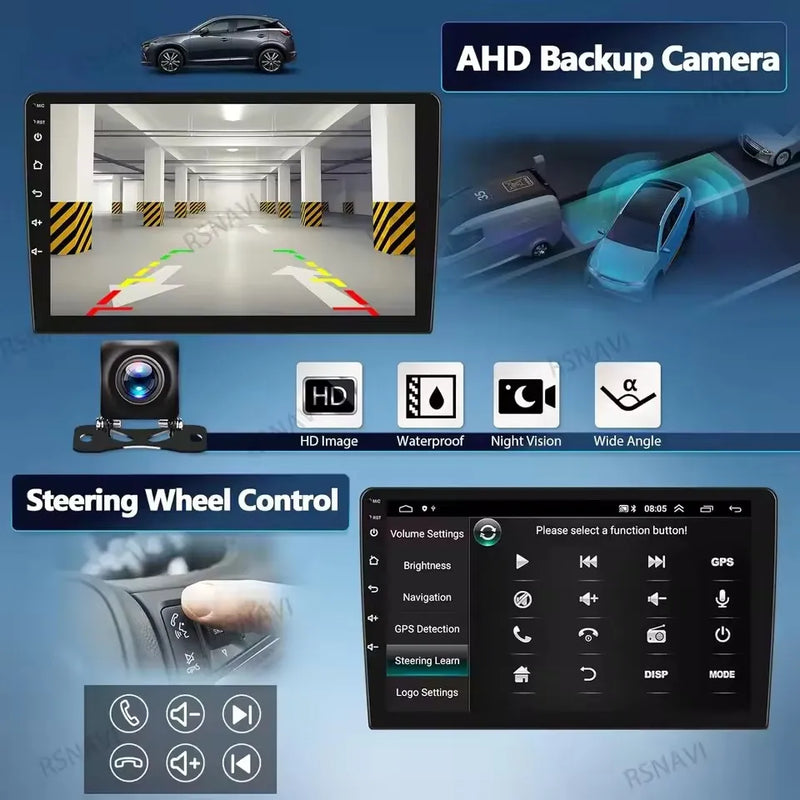 Autoradio CarPlay Hyundai i30 FD (2007-2012) – Écran 9 pouces, jusqu'à 16 Go + 256 Go, vue 4