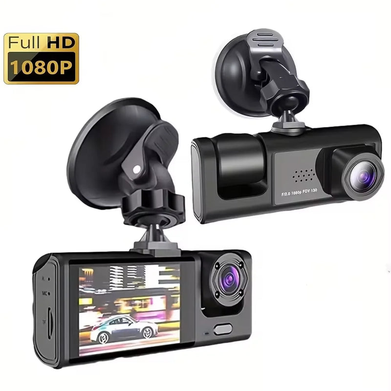 Dashcam Avant et Intérieur 1080P – Écran 2 Pouces, Caméra Arrière en Option, vue 16
