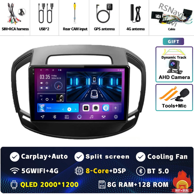 Autoradio CarPlay Opel Insignia (2013-2017) – Écran QLED, Android 16, jusqu'à 16 Go + 512 Go, vue 39
