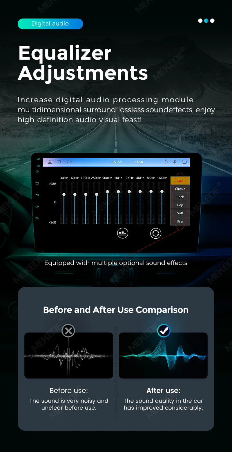 Autoradio CarPlay 2 DIN Universel – Écran 9 ou 10 Pouces, Sans Fil, Linux, vue 14