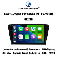 Autoradio CarPlay Skoda Octavia 3 A7 (2013-2018) – Écran 10 pouces, jusqu'à 2 Go + 32 Go, vue 12
