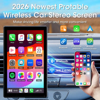 Écran CarPlay Universel Sans Fil 7, 8 ou 9 Pouces – Support Magnétique et Ventouse, vue 3