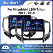 Autoradio CarPlay Mitsubishi L200, Pajero Sport et Triton (2015-2019) – Écran 9 pouces, jusqu'à 8 Go + 128 Go