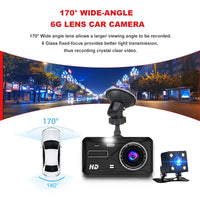 Dashcam Tactile 4 Pouces Avant et Arrière 1080P – Vision Nocturne, Mode Parking, vue 3