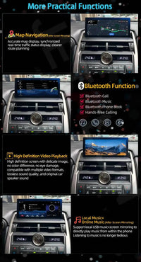 Autoradio CarPlay Lexus CT200h (2011-2019) – Écran 10,25 pouces, système Linux, vue 17