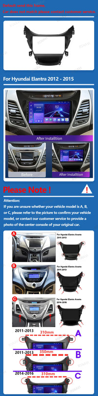 Autoradio CarPlay Hyundai Elantra (2012-2015) – Écran 9 pouces sans fil, jusqu'à 16 Go + 512 Go, vue 6