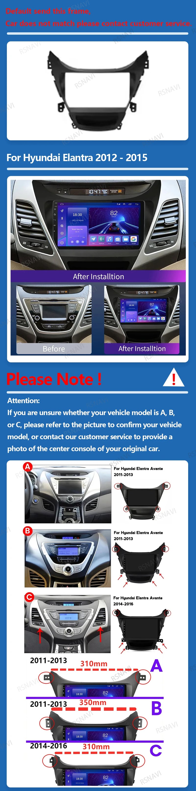 Autoradio CarPlay Hyundai Elantra (2012-2015) – Écran 9 pouces sans fil, jusqu'à 16 Go + 512 Go, vue 6