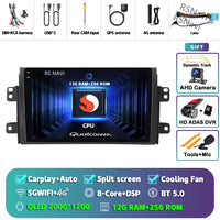 Autoradio CarPlay Suzuki SX4 (2006-2013) – Écran 9 pouces sans fil, jusqu'à 12 Go + 256 Go, vue 46