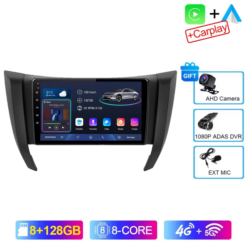 Autoradio CarPlay Nissan Navara NP300 D23 (2014-2021) – Écran 9 pouces, Android 16, vue 26