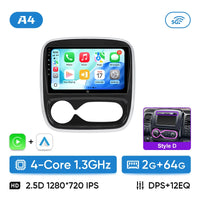 Autoradio CarPlay Renault Trafic 3 et Opel Vivaro B (2014-2018) – Écran 9 pouces, sans fil, vue 15