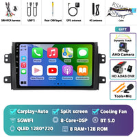Autoradio CarPlay Suzuki SX4 (2006-2013) – Écran 9 pouces sans fil, jusqu'à 12 Go + 256 Go, vue 37