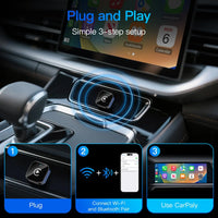 Adaptateur CarPlay Sans Fil Mini – CarPlay et Android Auto, 6 Coloris, Wi-Fi Double Bande, vue 6