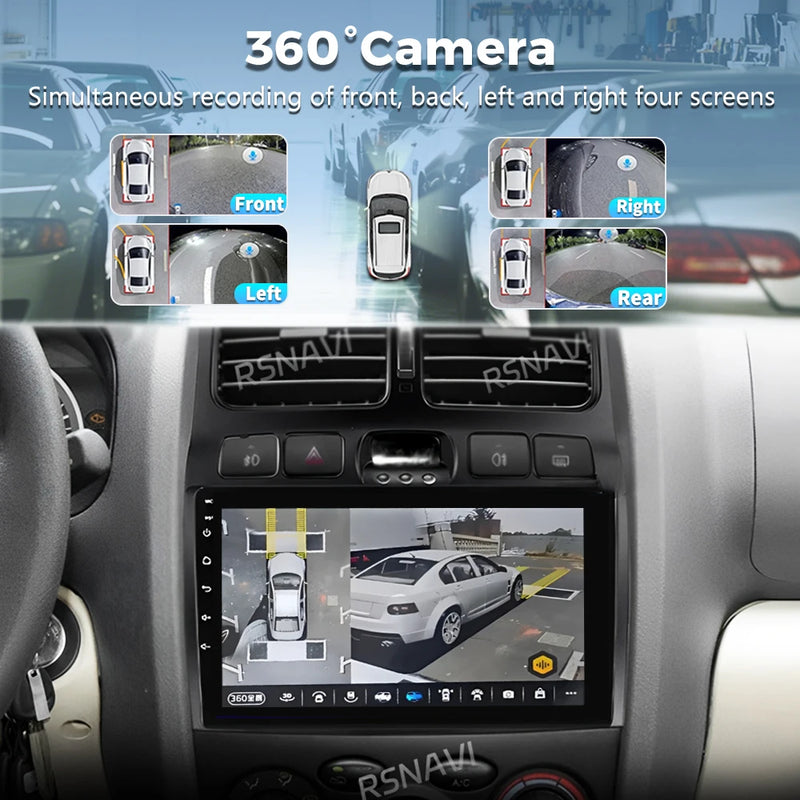 Autoradio CarPlay Hyundai Santa Fe Classic et SM (2006-2012) – Écran QLED 9 pouces, vue 4