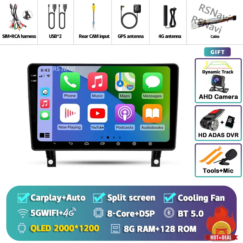 Autoradio CarPlay Opel Antara (2006-2017) – Écran QLED, Android 16, vue 37