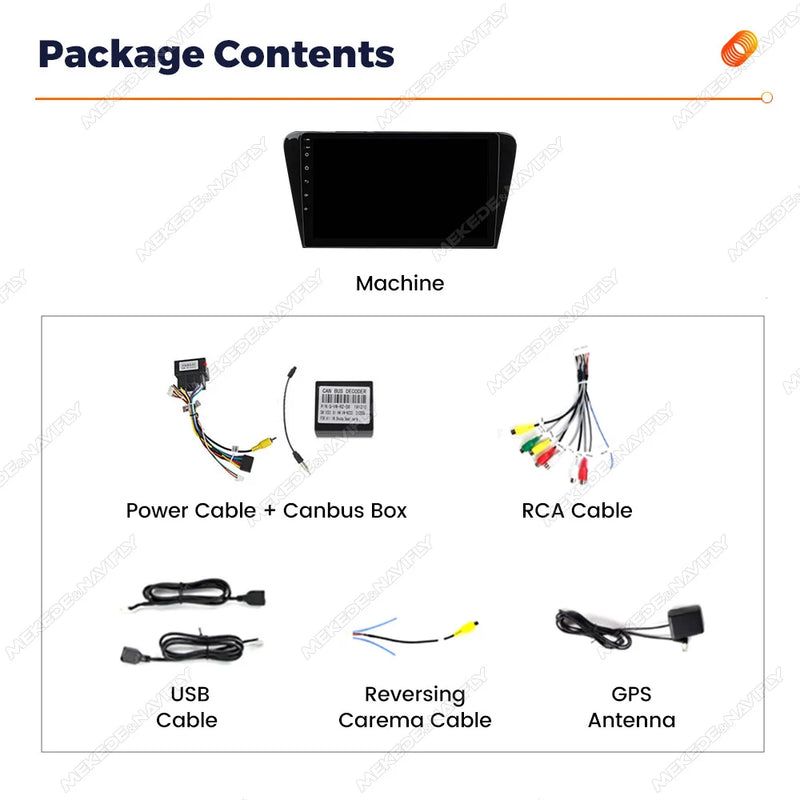 Autoradio CarPlay Skoda Octavia 3 A7 (2013-2018) – Écran 10 pouces, jusqu'à 2 Go + 32 Go, vue 6