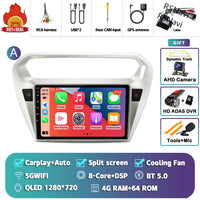 Autoradio CarPlay Peugeot 301 et Citroën C-Elysée (2012-2016) – Écran QLED, Android 16, vue 42