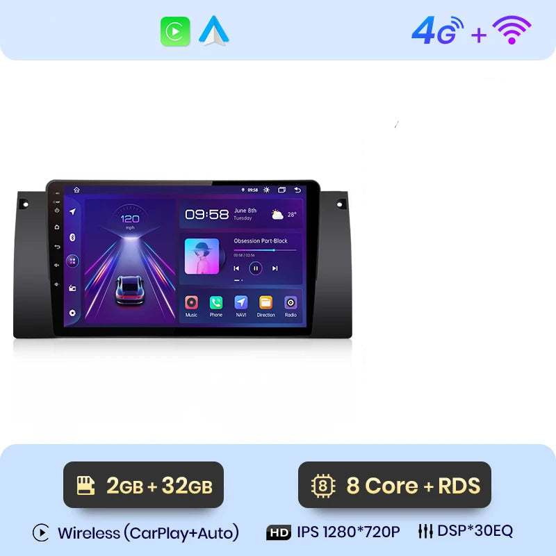 CARPLAY BMW E39 (1995-2003) F4