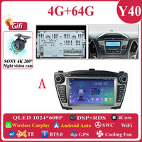 Autoradio CarPlay Hyundai ix35 (2009-2015) – Écran 7 pouces à boutons, jusqu'à 8 Go + 256 Go, vue 45