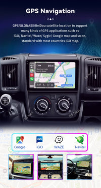 Autoradio CarPlay Fiat Ducato, Peugeot Boxer et Citroën Jumper (2007-2015) – Écran 9 pouces, jusqu'à 16 Go + 256 Go, vue 22