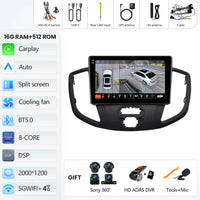 Autoradio CarPlay Ford Transit (2015-2018) – Écran QLED, jusqu'à 16 Go + 512 Go, vue 16